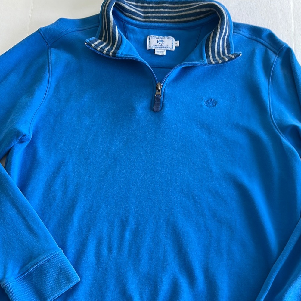 Southern Tide Blue Quarter-Zip Pullover